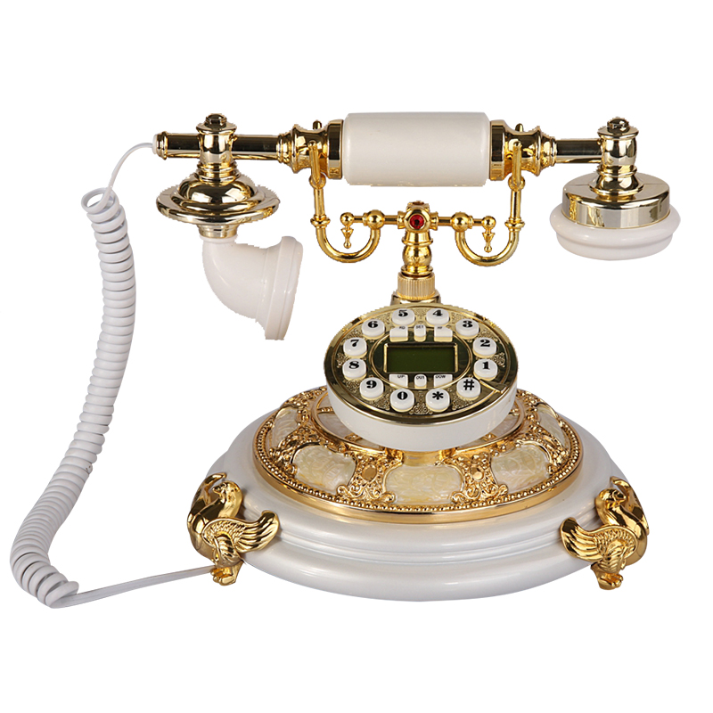 2400a尚创意仿古电话机 家用欧式座机 复古老式电话机蓝屏
